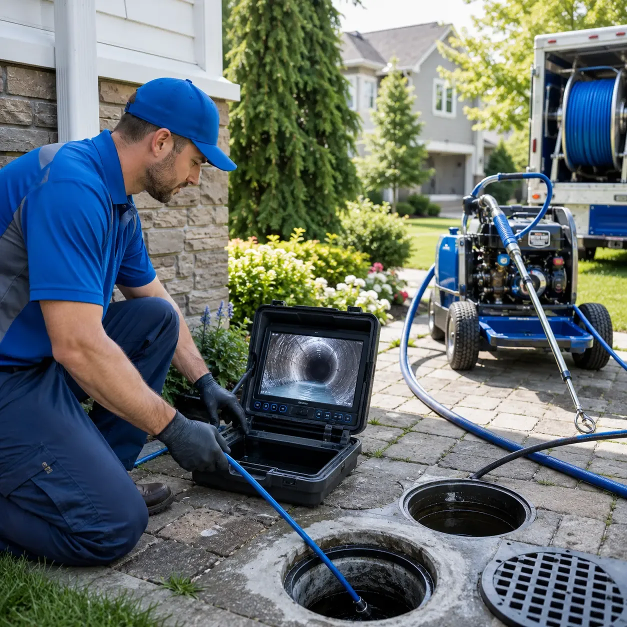 Outdoor drain cleaning professionals serving Kent, PA