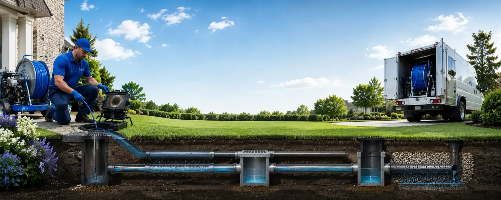 Outdoor drain cleaning information for Kent, PA